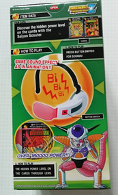 Saiyan Scouter red lens with 2 cards Bandai